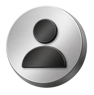 3D silver user avatar icon used as decoration on the FAQ page